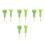8Pièces Braille Vert Durable Pour Apprentissage Aveugle 6