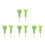 8Pièces Braille Vert Durable Pour Apprentissage Aveugle 5