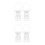 4Pcs Durable White Plastic Flower Basket Holders for Funeral Use 5