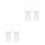 4Pcs Durable White Plastic Flower Basket Holders for Funeral Use 4