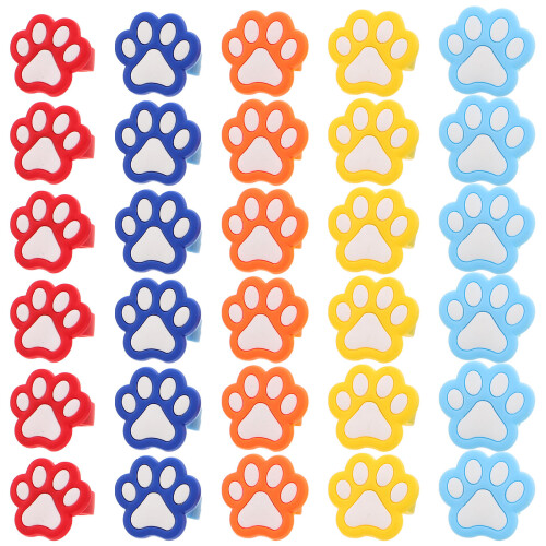90Pièces PVC Patte D’animal Multicolores Pour Filles 1