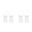 4Pcs Durable White Plastic Flower Basket Holders for Funeral Use 7