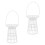 4Pcs Durable White Plastic Flower Basket Holders for Funeral Use 2