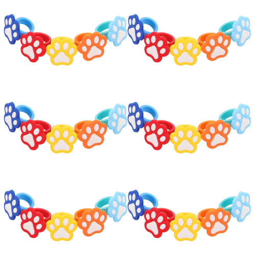 90Pièces PVC Patte D’animal Multicolores Pour Filles 2