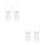 4Pcs Durable White Plastic Flower Basket Holders for Funeral Use 10