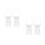 4Pcs Durable White Plastic Flower Basket Holders for Funeral Use 6