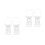 4Pcs Durable White Plastic Flower Basket Holders for Funeral Use 8