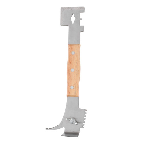 Outil Apicole Multifonction Bois Galvanisé Grattoir