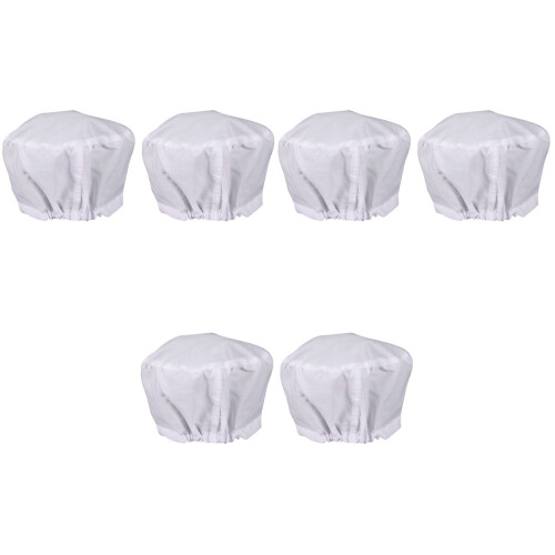 6Pièces Casquettes Infirmier Coton Blanches Durables Et Confortables 2