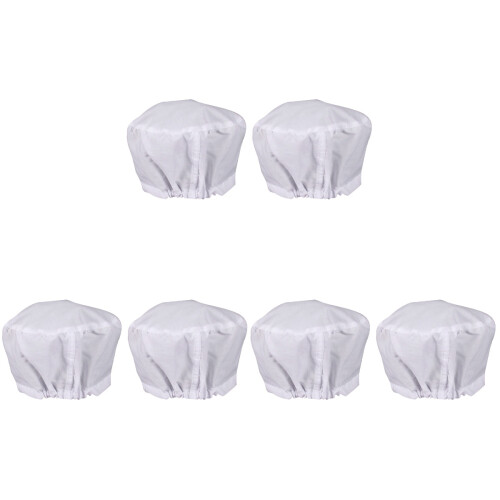 6Pièces Casquettes Infirmier Coton Blanches Durables Et Confortables 1