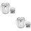 2Ensembles Récipient Lavage Pinceaux Multi-Usage Acier Argent 8