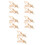 10Ensembles Boucles Dorées Zinc Usage Décoratif Pour Manteaux Pulls 10