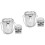 2Ensembles Récipient Lavage Pinceaux Multi-Usage Acier Argent 6