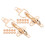 10Ensembles Boucles Dorées Zinc Usage Décoratif Pour Manteaux Pulls 2