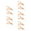 10Ensembles Boucles Dorées Zinc Usage Décoratif Pour Manteaux Pulls 5