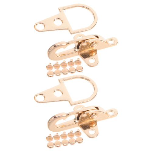 10Ensembles Boucles Dorées Zinc Usage Décoratif Pour Manteaux Pulls 2