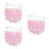 3Pièces Voiles Scintillants Blancs Pour Costumes De Danse, Polyester 4