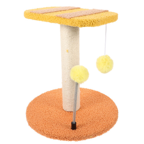 2Pièces Griffoir Chat Confortable Sisal Suspendu Coloré