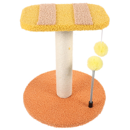 2Pièces Griffoir Chat Confortable Sisal Suspendu Coloré 1