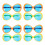 8Pcs Novelty Jumbo Plastic Party Glasses Assorted Eyewear 9