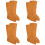 4Paires Costume Coton Clair Respirantes 7