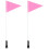 2Ensembles Avertisseur Rose Avec Hampe Réglable 4