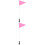 2Ensembles Avertisseur Rose Avec Hampe Réglable 7