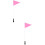 2Ensembles Avertisseur Rose Avec Hampe Réglable 9