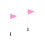 2Ensembles Avertisseur Rose Avec Hampe Réglable 6