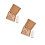 2Ensembles Accessoires Macramé Bois Marron Surface Lisse Pour Décor 4