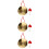 3Pièces Gongs Percussion Dorés À Main Avec Corde Pour École 6