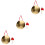 3Pièces Gongs Percussion Dorés À Main Avec Corde Pour École 4