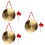 3Pièces Gongs Percussion Dorés À Main Avec Corde Pour École 5