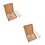 2Ensembles Accessoires Macramé Bois Marron Surface Lisse Pour Décor 5