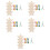5Ensembles Marque-Pages Artisanaux En Bois À Broder, 6