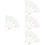 16Pièces Éventails Papier Blancs DIY Pour Enfants Projets Créatifs 8