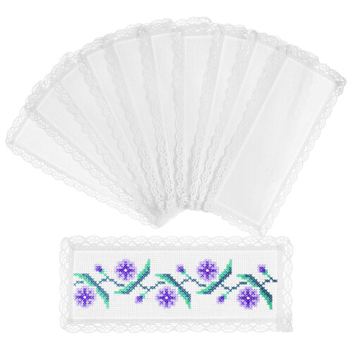 20Pièces Marque-Pages DIY En Polyester, Parfaits Pour Broderie