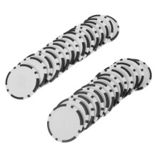 150Pièces Jeu De Jetons De Poker Plastique ABS Durable Couleur Noire