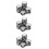 150Pièces Jeu De Jetons De Poker Plastique ABS Durable Couleur Noire 4