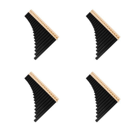 4Pièces Flûtes Pan Musicales ABS Multicolores Pratique Et Performance 2