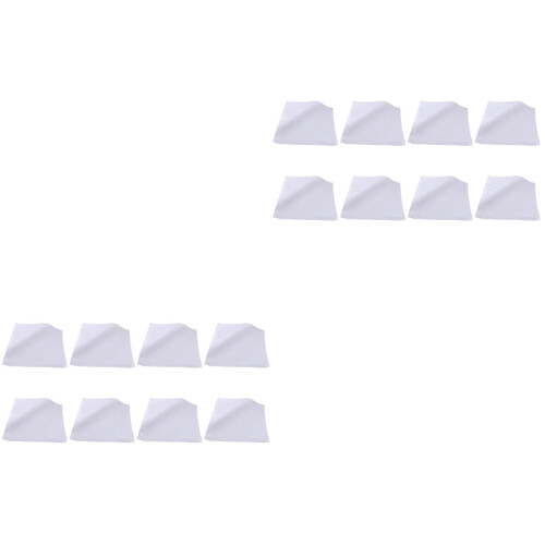 16Pièces Serviettes Bain Coton Résistantes Absorbantes Couleur Blanche 2