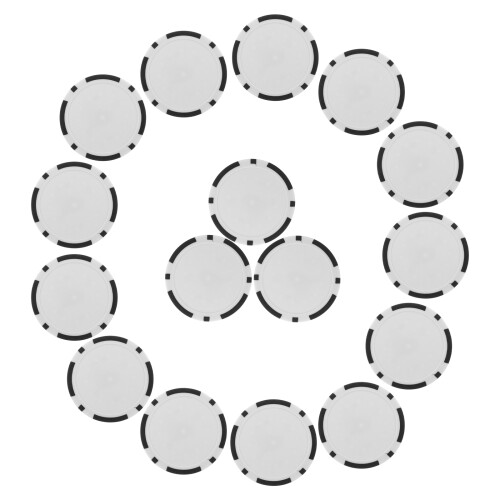 150Pièces Jeu De Jetons De Poker Plastique ABS Durable Couleur Noire 2