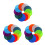 30Pièces Marqueurs Rond Tapis Multicolores Nylon Pour Activités 8