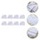 16Pièces Serviettes Bain Coton Résistantes Absorbantes Couleur Blanche 8