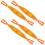 4Pièces Bandes Réfléchissantes Orange Pour Route 10