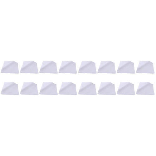 16Pièces Serviettes Bain Coton Résistantes Absorbantes Couleur Blanche 1