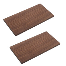 4Pcs Thick Walnut Wood Panels Coffee Shade DIY Engraving Craft Boards