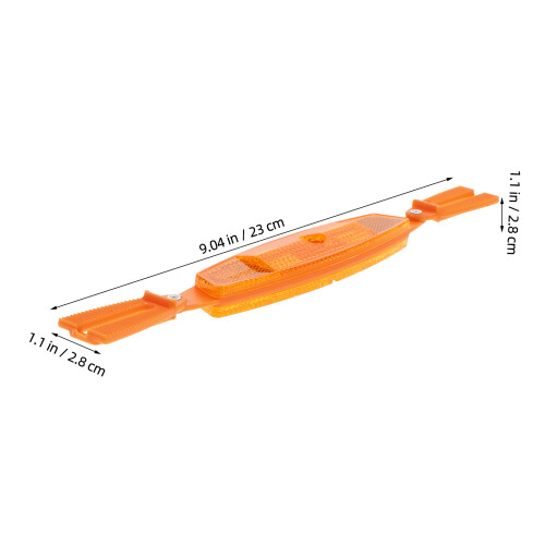 4Pièces Bandes Réfléchissantes Orange Pour Route 1