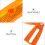 4Pièces Bandes Réfléchissantes Orange Pour Route 9