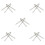 10Pièces Pinces Métal Argentées Pour Pointe Stylo 8